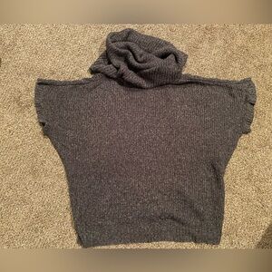 Mac and Jac Size L Women’s Cowl Neck Navy Sweater